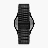  Shop Authentic Michael Kors Runway Three-Hand Black Dial Black Mesh Strap Watch for Men - MK1085 - Luxxuri