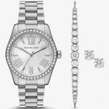  Shop Authentic Michael Kors Lexington Crystals Mother of Pearl White Dial Silver Steel Strap Watch for Women - MK1087 - Luxxuri