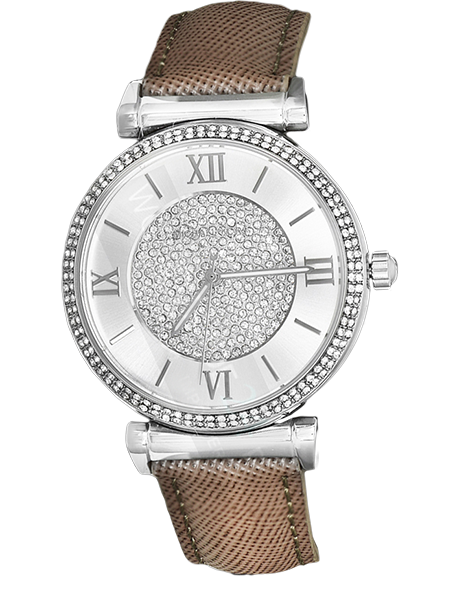  Shop Authentic Michael Kors Caitlin Quartz Silver Dial Gray Leather Strap Watch For Women - MK2377 - Luxxuri