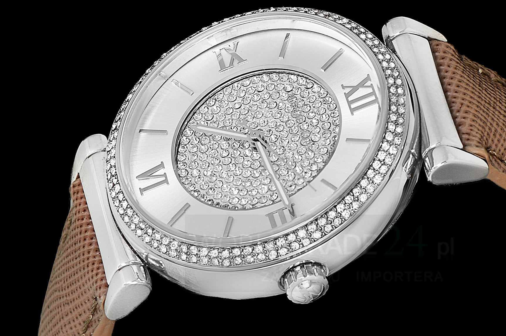  Shop Authentic Michael Kors Caitlin Quartz Silver Dial Gray Leather Strap Watch For Women - MK2377 - Luxxuri