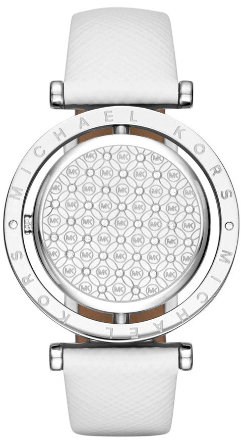  Shop Authentic Michael Kors Averi Silver Dial White Leather Strap Watch for Women - MK2524 - Luxxuri