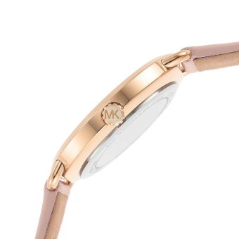  Shop Authentic Michael Kors Portia Quartz White Dial Pink Leather Strap Watch For Women - MK2659 - Luxxuri