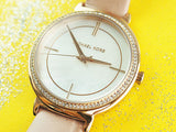  Shop Authentic Michael Kors Cinthia Mother of Pearl Dial Pink Leather Strap Watch for Women - MK2663 - Luxxuri