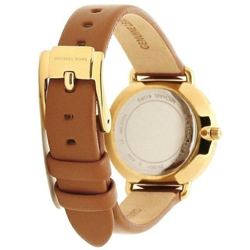  Shop Authentic Michael Kors Portia Quartz White Dial Brown Leather Strap Watch For Women - MK2734 - Luxxuri