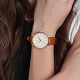 Shop Authentic Michael Kors Pyper Quartz Silver Dial Brown Leather Watch For Women - MK2740 - Luxxuri