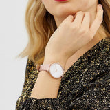  Shop Authentic Michael Kors Pyper Analog White Dial Pink Leather Strap Watch For Women - MK2803 - Luxxuri
