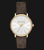  Shop Authentic Michael Kors Pyper Quartz Silver Dial Brown Leather Strap Watch For Women - MK2857 - Luxxuri