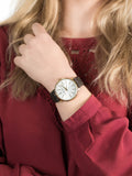  Shop Authentic Michael Kors Pyper Quartz Silver Dial Brown Leather Strap Watch For Women - MK2857 - Luxxuri