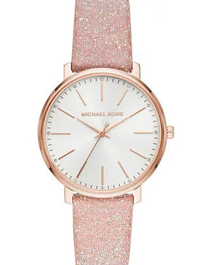  Shop Authentic Michael Kors Pyper Quartz White Dial Pink Leather Strap Watch For Women - MK2859 - Luxxuri