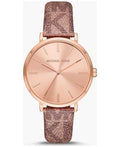  Shop Authentic Michael Kors Addyson Quartz Rose Gold Dial Pink Leather Strap Watch for Women - MK2953 - Luxxuri