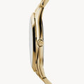 Michael Kors Slim Runway Gold Dial Gold Stainless Steel Strap Watch for Women - MK3179