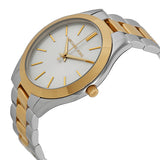  Shop Authentic Michael Kors Slim Runway Chronograph White Dial Two Tone Steel Strap Watch For Women - MK8986 - Luxxuri