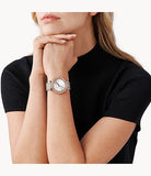  Shop Authentic Michael Kors Darci Silver Dial Two Tone Stainless Steel Strap Watch for Women - MK3203 - Luxxuri