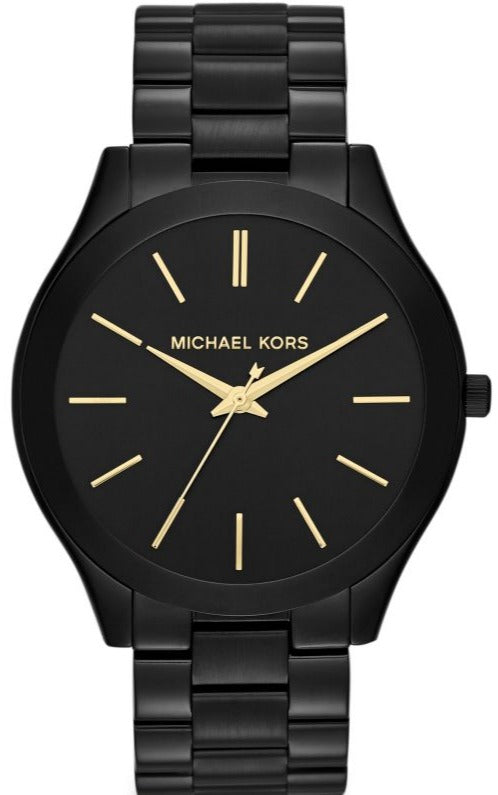  Shop Authentic Michael Kors Slim Runway Black Dial Black Stainless Steel Strap Watch for Women - MK3221 - Luxxuri