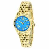  Shop Authentic Michael Kors Lexington Quartz Blue Dial Gold Steel Strap Watch For Women - MK3271 - Luxxuri