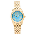  Shop Authentic Michael Kors Lexington Quartz Blue Dial Gold Steel Strap Watch For Women - MK3271 - Luxxuri