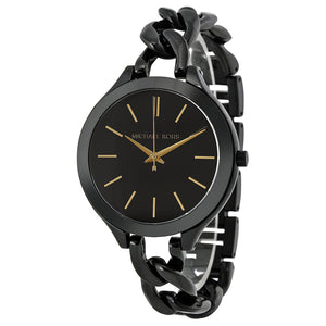  Shop Authentic Michael Kors Slim Runway Black Dial Black Steel Strap Watch for Women - MK3317 - Luxxuri