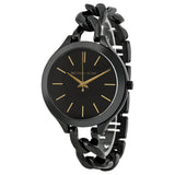  Shop Authentic Michael Kors Slim Runway Black Dial Black Steel Strap Watch for Women - MK3317 - Luxxuri
