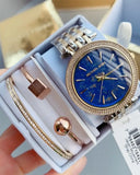  Shop Authentic Michael Kors Darci Quartz Blue Dial Two Tone Steel Strap Watch For Women - MK3401 - Luxxuri