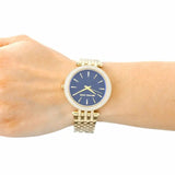  Shop Authentic Michael Kors Darci Blue Dial Gold Steel Strap Watch for Women - MK3406 - Luxxuri