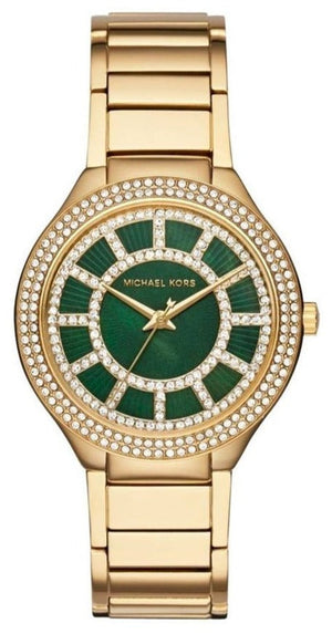  Shop Authentic Michael Kors Kerry Green Dial Gold Steel Strap Watch for Women - MK3409 - Luxxuri