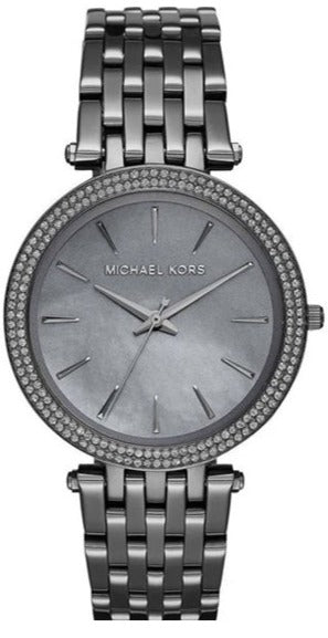  Shop Authentic Michael Kors Darci Quartz Mother of Pearl Grey Dial Grey Steel Strap Watch For Women - MK3433 - Luxxuri