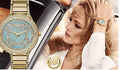  Shop Authentic Michael Kors Kerry Mother of Pearl Dial Gold Steel Strap Watch for Women - MK3481 - Luxxuri