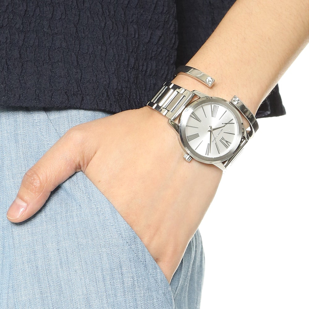  Shop Authentic Michael Kors Hartman Quartz Silver Dial Silver Steel Strap Watch For Women - MK3489 - Luxxuri
