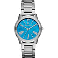  Shop Authentic Michael Kors Hartman Quartz Blue Dial Silver Steel Strap Watch For Women - MK3519 - Luxxuri