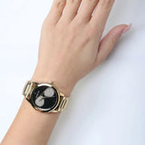  Shop Authentic Michael Kors Hartman Analog Quartz Black Dial Gold Steel Strap Watch For Women - MK3647 - Luxxuri