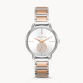  Shop Authentic Michael Kors Portia Quartz Silver Dial Two Tone Steel Strap Watch For Women - MK3709 - Luxxuri
