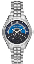  Shop Authentic Michael Kors Lauryn Blue Dial Silver Steel Strap Watch for Women - MK3720 - Luxxuri