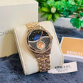  Shop Authentic Michael Kors Lauryn Blue Dial Rose Gold Steel Strap Watch for Women - MK3723 - Luxxuri