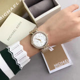  Shop Authentic Michael Kors Darci White Dial Gold Steel Strap Watch for Women - MK3727 - Luxxuri