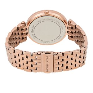 Michael Kors Darci Blue Dial Rose Gold Steel Strap Watch for Women - MK3728