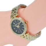  Shop Authentic Michael Kors Mini Darci Quartz Black Dial Gold Steel Strap Watch For Women - MK3738 - Luxxuri