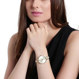  Shop Authentic Michael Kors Jaryn Quartz Gold Dial Gold Steel Strap Watch For Women - MK3784 - Luxxuri