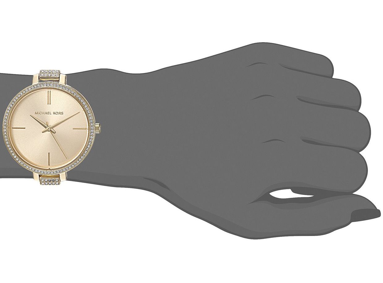  Shop Authentic Michael Kors Jaryn Quartz Gold Dial Gold Steel Strap Watch For Women - MK3784 - Luxxuri