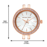  Shop Authentic Michael Kors Darci Analog Mother of Pearl Dial Rose Gold Steel Strap Watch For Women - MK3832 - Luxxuri