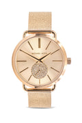  Shop Authentic Michael Kors Portia Gold Dial Gold Mesh Bracelet Watch for Women - MK3844 - Luxxuri