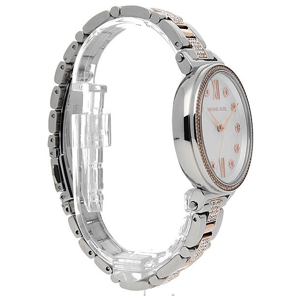  Shop Authentic Michael Kors Sophie Chronograph Silver Dial Two Tone Steel Strap Watch For Women - MK3880 - Luxxuri