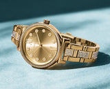  Shop Authentic Michael Kors Sofie Quartz Gold Dial Gold Steel Strap Watch For Women - MK3881 - Luxxuri
