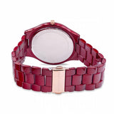  Shop Authentic Michael Kors Slim Runway Red Dial Red Steel Strap Watch For Women - MK3895 - Luxxuri