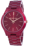  Shop Authentic Michael Kors Slim Runway Red Dial Red Steel Strap Watch For Women - MK3895 - Luxxuri