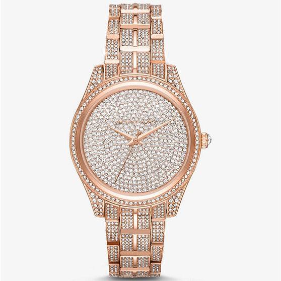  Shop Authentic Michael Kors Lauryn Crystals Rose Gold Dial Rose Gold Steel Strap Watch For Women - MK3931 - Luxxuri