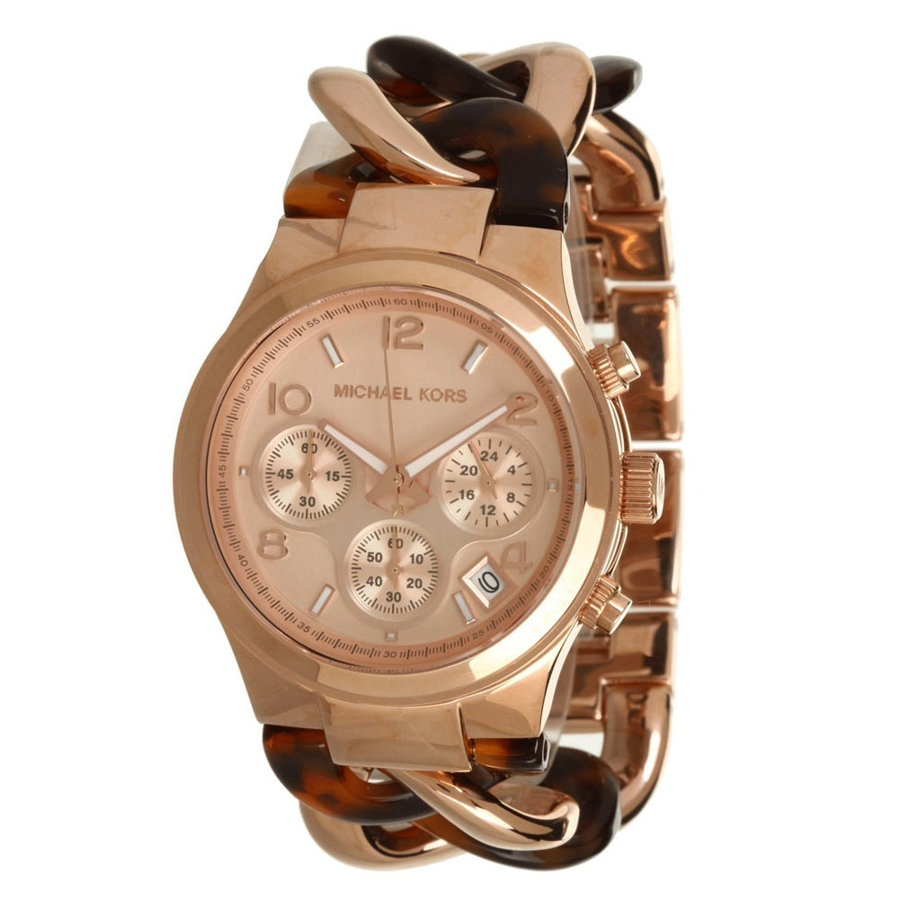  Shop Authentic Michael Kors Runway Rose Gold Dial Two Tone Steel Strap Watch for Women - MK4269 - Luxxuri