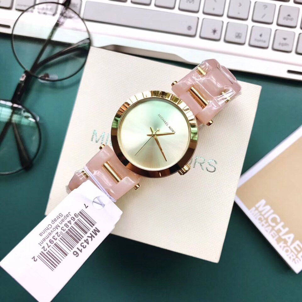  Shop Authentic Michael Kors Delray Rose Gold Dial Pink Steel Strap Watch for Women - MK4316 - Luxxuri