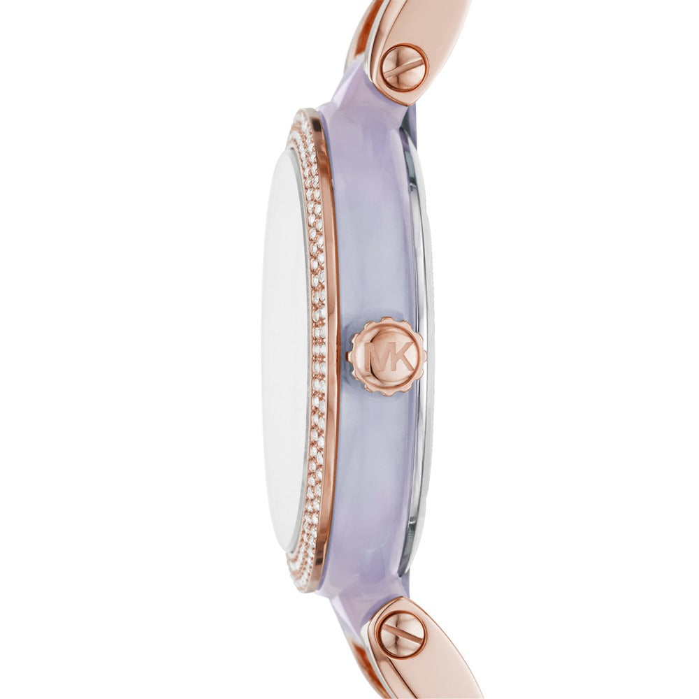  Shop Authentic Michael Kors Delray Rose Gold Dial Two Tone Steel Strap Watch for Women - MK4319 - Luxxuri