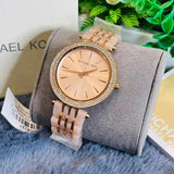  Shop Authentic Michael Kors Darci Rose Gold Dial Two Tone Steel Strap Watch for Women - MK4327 - Luxxuri
