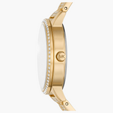  Shop Authentic Michael Kors Melissa Quartz Gold Dial Gold Steel Strap Watch for Women - MK4368 - Luxxuri